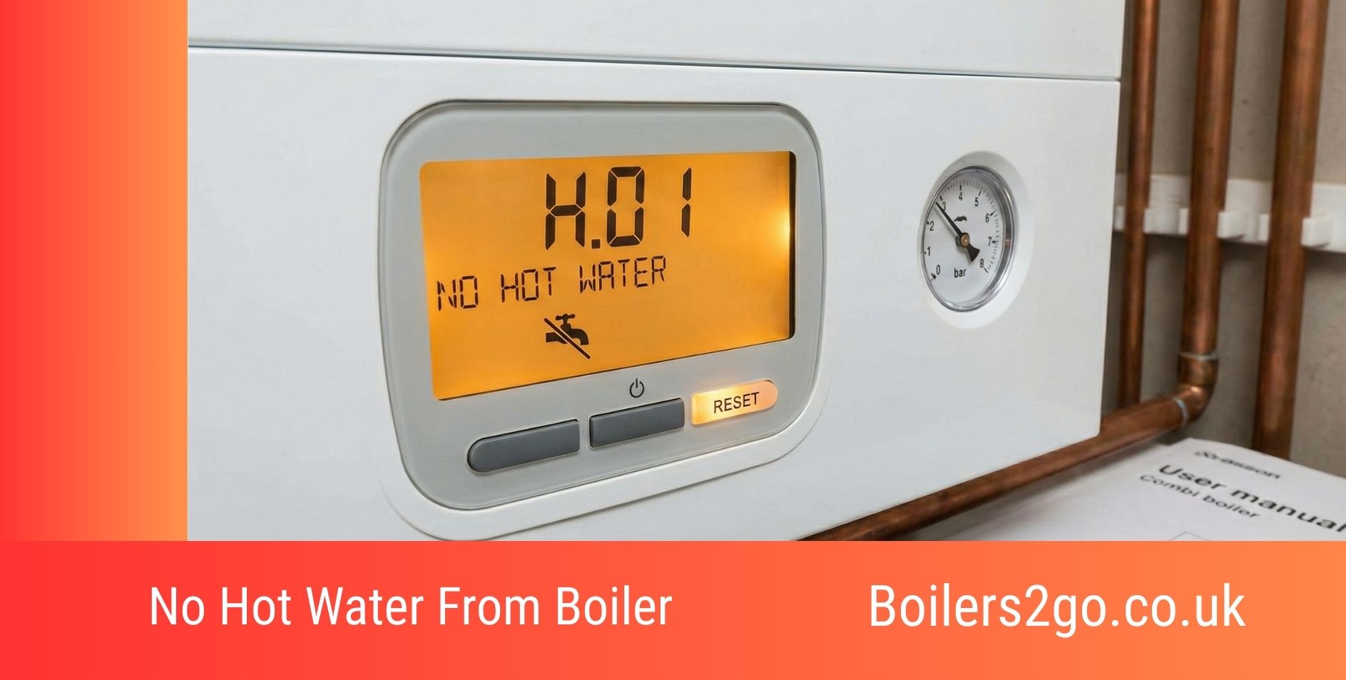 No hot water from boiler error