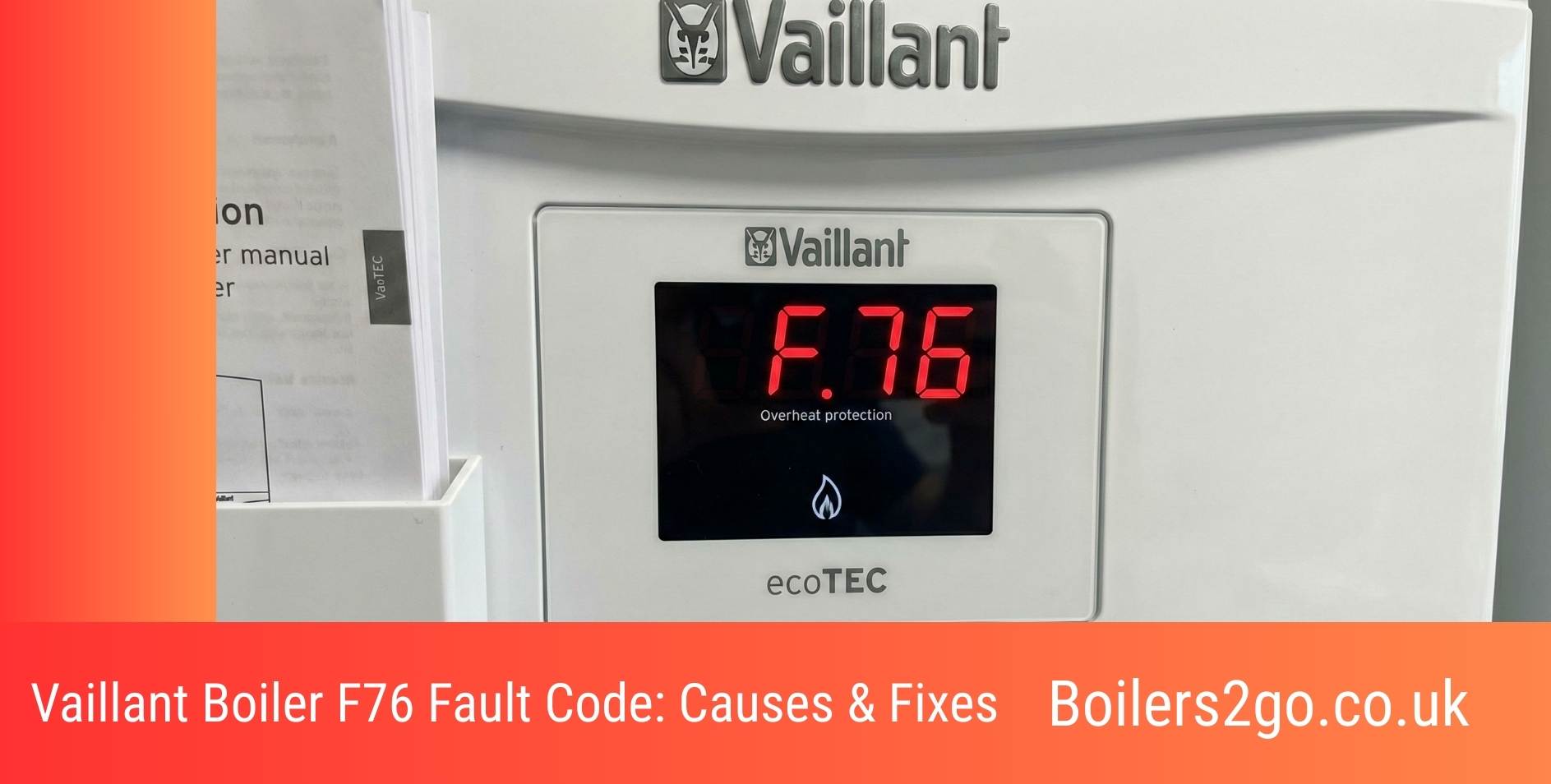 Vaillant Boiler F76 Fault Code: Causes & Fixes