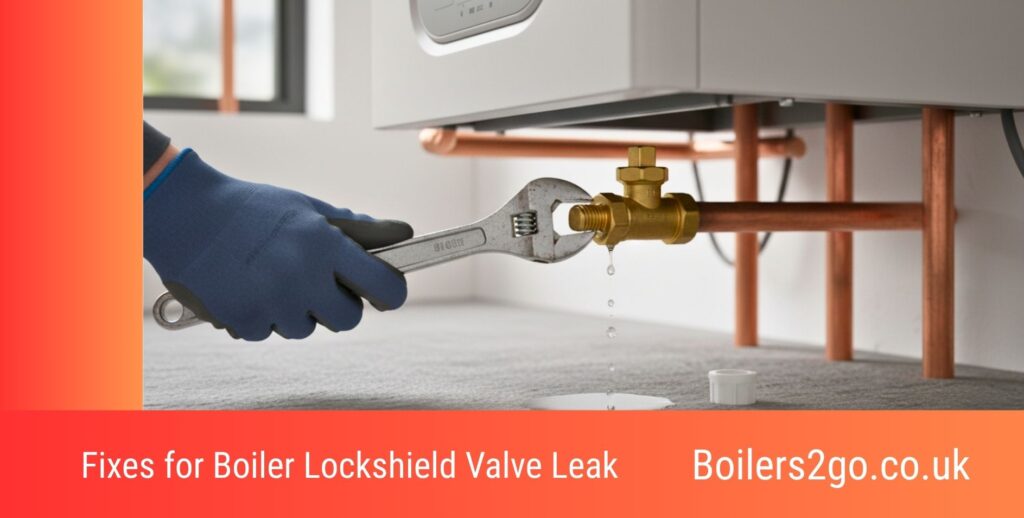 boiler lockshield valve leak fixes