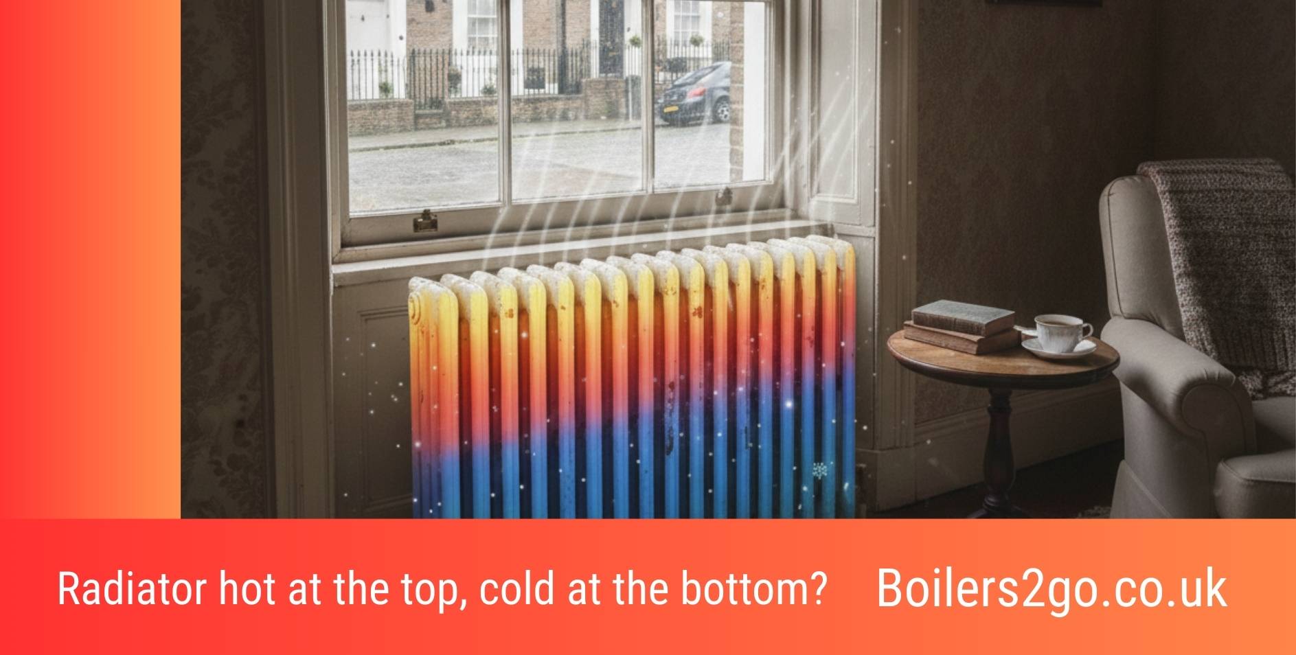 Radiator hot at the top, cold at the bottom? Causes & Fixes